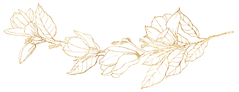 Schmuckelement Magnolie